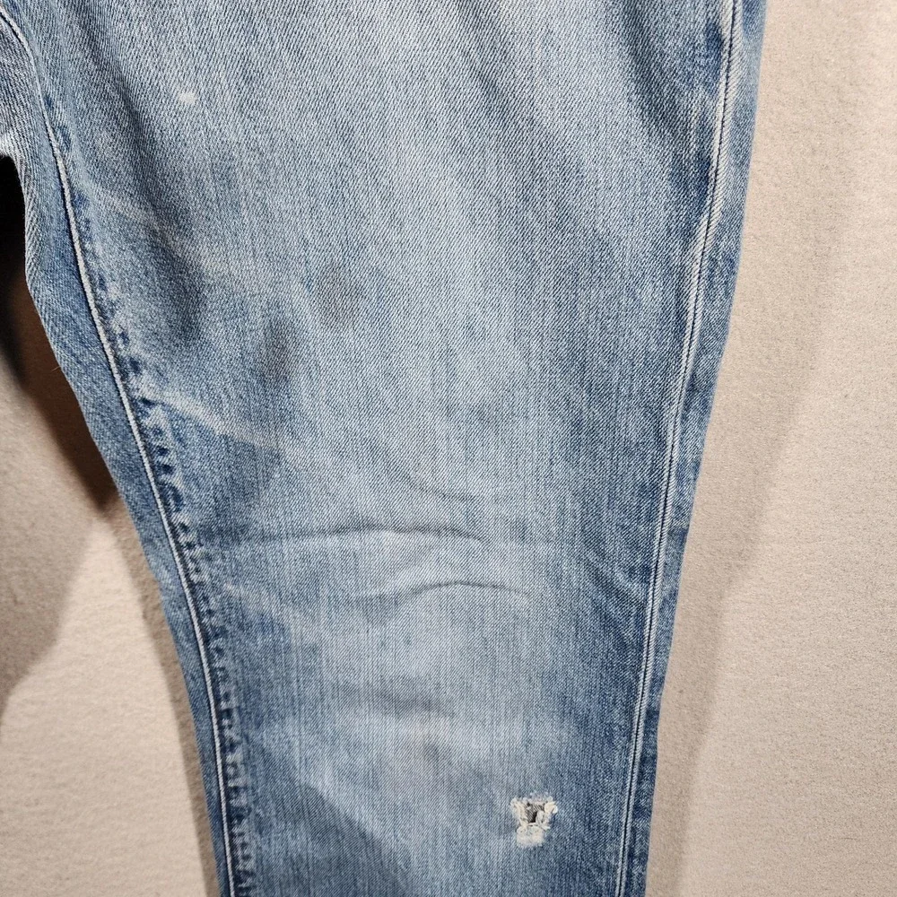 Vintage GAP Men's Straight Fit Jeans 34×31 Distressed Medium Wash Frayed‎ Hems - Picture 7 of 16